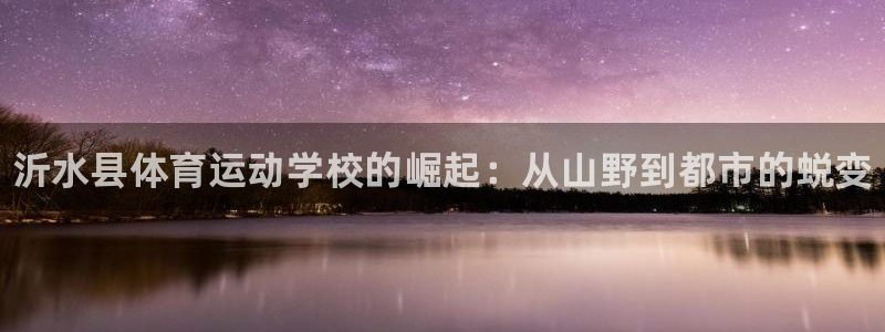 米兰体育官方正版app娱乐下载：沂水县体育运动学校的崛起：从