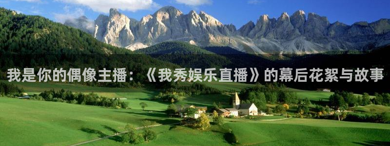 河豚直播在线看球：我是你的偶像主播：《我秀娱乐直播》的幕后花絮与故事